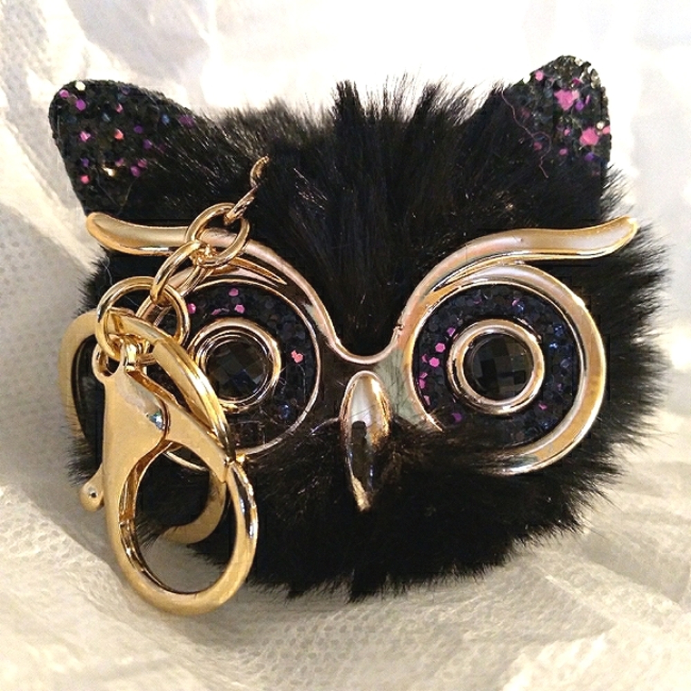 Fluffy Owl  Keychain - Picture 5 of 6